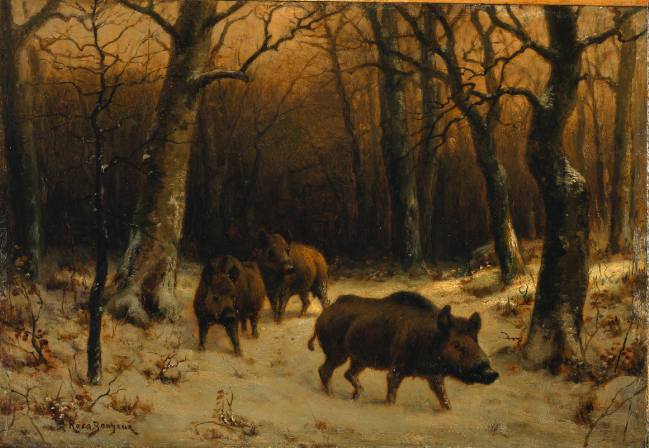rosa_bonheur_-_sangliers_dans_la_neige
